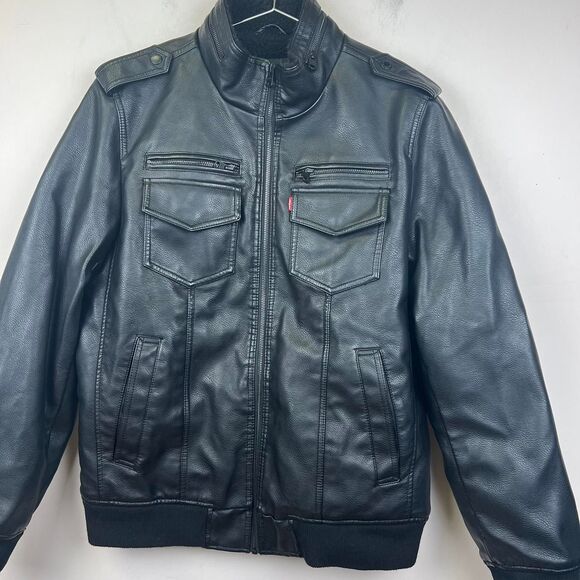 Levi's Mens Aviator Bomber Jacket Size M - Picture 3 of 8